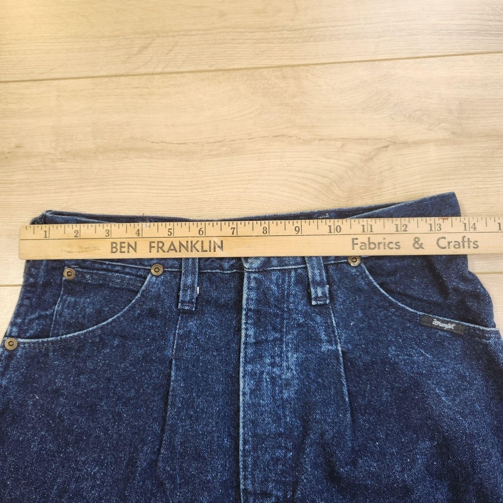 Vintage Wrangler Jeans Womens 9/10x31 Blue High Rise Bareback Western Denim - Picture 4 of 9